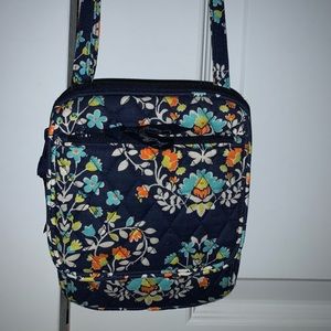 Navy Blue Floral Vera Bradley Crossbody